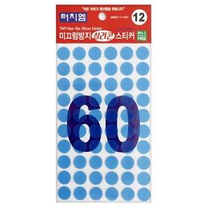 터치엠 미끄럼방지 실리콘 스티커 60p, 1개, 투명