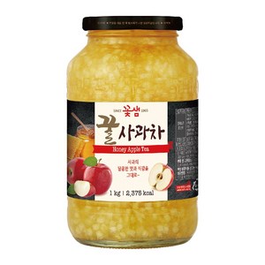 꽃샘 꿀 사과차, 1kg, 3개