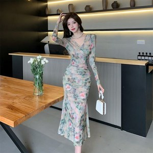 뉴욕멋쟁이 라나 머메이드 플라워원피스