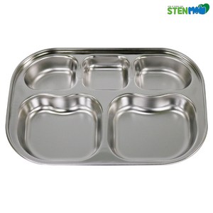 스텐맘 키즈 어린이 배식반/유아 식판 반찬통 도시락