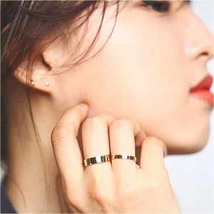 14K골드 심플 민자 평반지 2.5mm