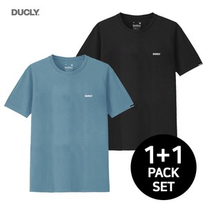 [1+1] 듀클라이 에센셜 빅사이즈 남자 반팔티