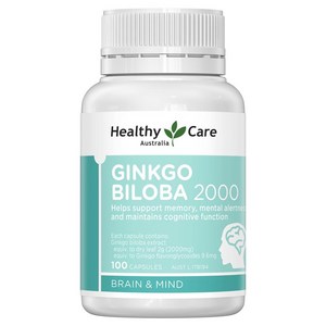 Healthy Care Ginkgo Biloba 2000 100 Capsules, 100정, 1개