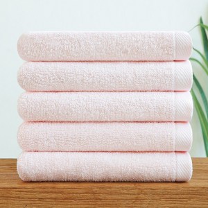 쉬라즈리빙 더소프트 호텔수건 120g 30수, 5개, 라이트핑크
