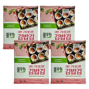 풀무원 네번 구워 향긋한 김밥김, 20g, 4개