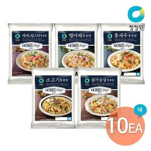 청정원 호밍스볶음밥 210gx10개 골라담기(5종), 통새우5개+대게와랍스터5개(210g), 210g