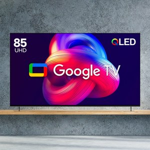 10년AS보장 퀀텀닷 구글TV 85인치 이스트라 AU853QLED 안드로이드 스마트 가성비 중소기업 티비, 스텐드설치(기사방문)