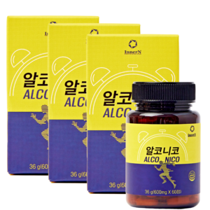 알코니코 임상실험완료 성분 AN-1000B, 3개, 60정