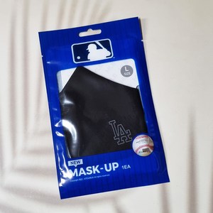 MLB 마스크 X 3개 LA다저스 대형 연예인 패션 마스크, 1개입