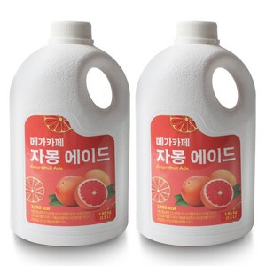 메가카페 자몽 에이드 1.85kg/1.5L 2개세트, 1.85kg, 1개입, 2개