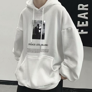 데이룩스 오버핏 빅사이즈 레온블룸 후드티