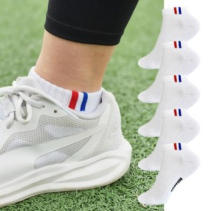 SNF 농구 런닝 헬스 단목 여성 남성 유소년 청소년 학생 양말 5set, 화이트