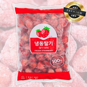 당도 높은 무첨가 100% 냉동딸기 1kg(100알), 10개, 1kg