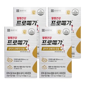 종근당건강 프로메가 알티지오메가3 듀얼 60캡슐 x4박스 4개월분, 60정, 4개