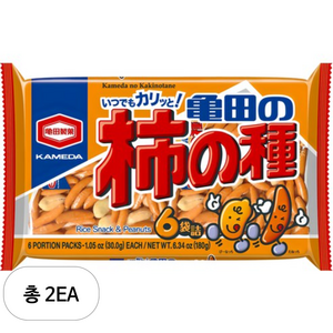 카메다 카키노타네 스낵 6p, 180g, 2개