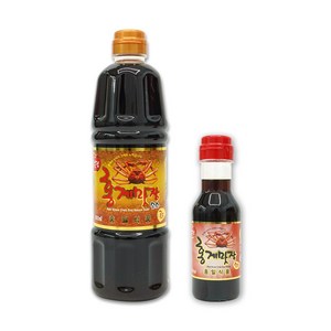 홍게맛장 소스 골드 900ml + 홍게맛장 소스 레드 200ml 홍게 조미료 맛간장, 1.1L, 1세트