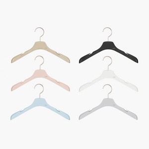 [헤이드] 고급 아동 라운드슬림 라운드 옷걸이, [2] 라운드 / 화이트(Natual white), 10개