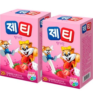 제티 딸기맛 분말, 17g, 20개입, 2개