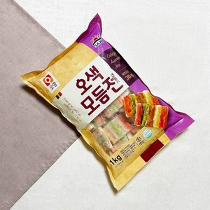 사조오양 오색 모듬전 1kg (30g x 33개), 1개