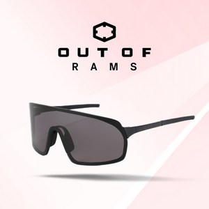 아웃오브고글 램스 어댑타핏 선글라스 자전거 런닝 스포츠 로드 MTB 경량, Smoke, 1개