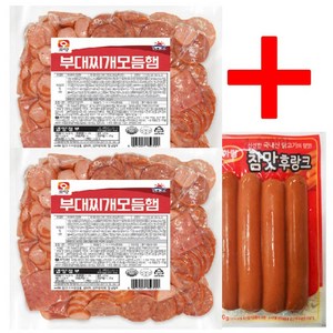 사조오양 부대찌개 모듬햄 1kg x 2개+참맛후랑크 80g, 2.08kg, 1세트