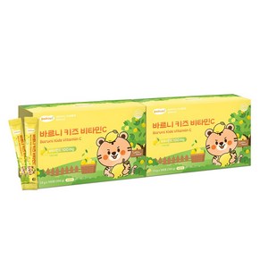 바르니 키즈 비타민C 어린이 영국산 분말 100포, 150g, 2박스