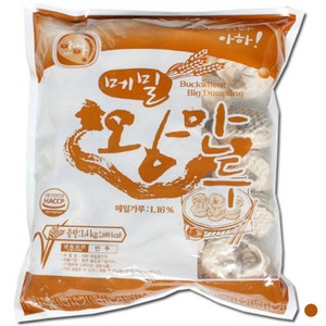 아하식품 아하만두 메밀왕만두 1400g (업소용만두 찐만두 만두국 얇은피만두), 1.4kg, 6개