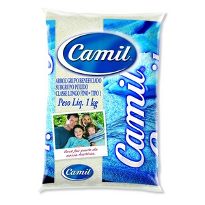 Camil White Rice 1 kg 2.2 Pound (Pack of 1) (CA-0002) 카밀 백미 1kg 2.2파운드(1팩) (CA-0002), 1개