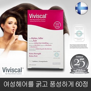 Viviscal 여성 헤어를 굵고 풍성하게 비비스칼 60정, 1개