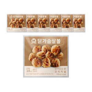 미트리 닭가슴살 볼 오리지널 100g, 7개