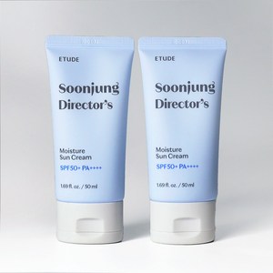 에뛰드 순정 디렉터 수분 선크림 SPF50+ PA++++, 2개, 50ml