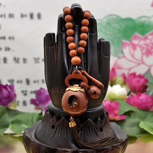 만자몰 NCAD-07대추목 금장호신불 달마 쌍목탁 차걸이(소사이즈) 불교용품, 1개, 혼합색상