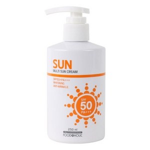 미백 주름개선 기능성화장품 자외선차단 푸드어홀릭 멀티선크림 250ml SPF50+/PA+++(펌프형) 스마트세일즈, 4개