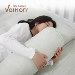 집콕 순면 원형 바디필로우 냉감 롱쿠션 안고자는 긴베개, 볼트론, 네츄럴
