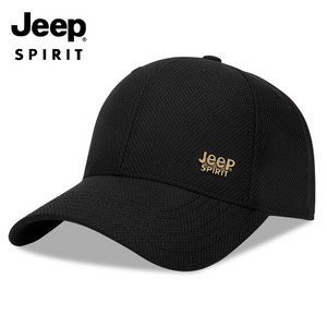 JEEP SPIRIT 스포츠 캐주얼 플랫 모자 CA0356, 블랙, 1개