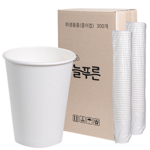 늘푸른 무인쇄 종이컵 380ml, 300개입, 3개