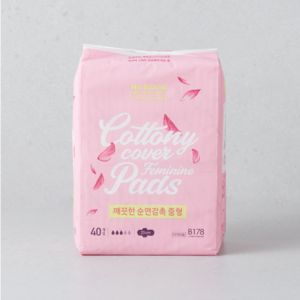 노브랜드 깨끗한 순면 감촉 중형 40p x 2개 cottony pads, 40개입