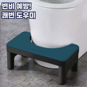 모스터 화장실 쾌변 변비예방 변기 발판 받침대 디딤대, 블루