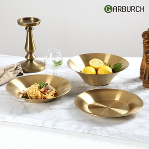 루시아 316 스텐 3P 세트 파티그릇 샐러드 파스타 브런치 크리스마스 선물, 루시아 골드, 1세트