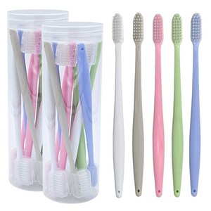 브릭홈 무라벨 딥클린 미세모 칫솔, 10개입, 2개