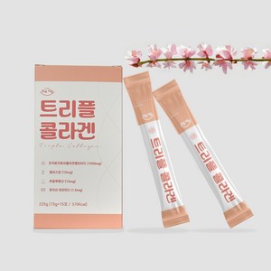 채밍 트리플 콜라겐 복숭아 젤리스틱 15g x 15, 15개