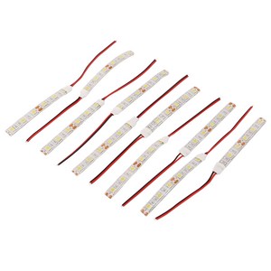 10개 10cm 방수 흰색 5050 LED 스트립 조명 DC 12V 캐러밴 보트카, 백색광, 하얀색