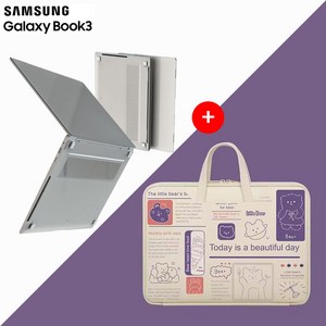 [세트할인 ] 갤럭시북3 프로 16인치 투명 하드 케이스, 케이스/투명+가방/뷰리플데이