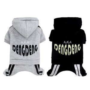 [도그도그] 랜덤올인원아카댕댕 강아지옷 애견의류 강아지올인원 강아지벨벳 면 귀여운 츄리닝바지 운동복, M