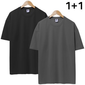 엠제이스타 2장 세트 남녀공용 구김없는 엠보 라운드 5부 반팔 티셔츠 빅사이즈 링클프리 반팔티 M~3XL