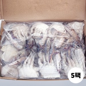 절단꽃게 S M L 2L 3L 450g 꽃게탕 냉동꽃게 냉동게, 450g (L), 5개