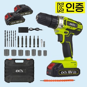 [국내출고] 무선 전동드릴 풀세트 마끼다호환 KC인증 배터리포함, 1세트