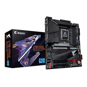 GIGABYTE Z790 AORUS Elite AX DDR4 LGA 1700 인텔 Z790 ATX DDR4 쿼드 M2 PCIe 50 USB 32 Gen2X2 TypeC인텔 WiFi, 3) Z790 AORUS ELITE AX DDR4