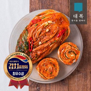 대복 포기김치 2kg (김치품평회 최우수상 농식품부장관 수상), 1개