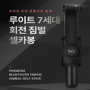 에이씨와이컴퍼니 [정품] 루이트 7세대 블루투스 짐벌 알루미늄 셀카봉 삼각대 + 하드케이스, RT-JS7